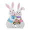 Glitzhome® 24" Easter Wooden Bunny Porch Decor Set